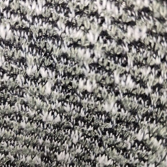 Bobeau Knit Hooded Sweater Sage Green Black Trim Semi-sheer Size M - Picture 14 of 16